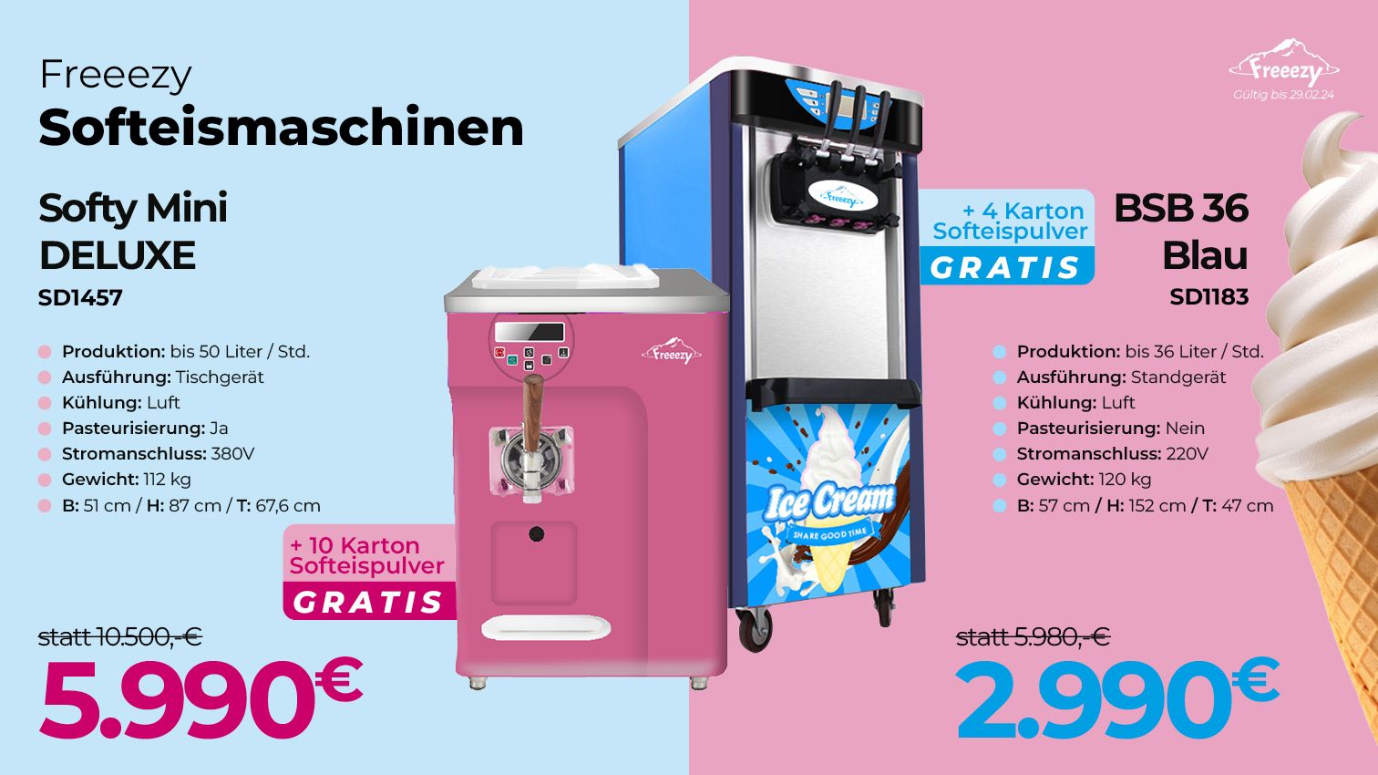 Pocatino Eiscreme Wanne 10,8 Liter Edelstahl - Sweet Depot