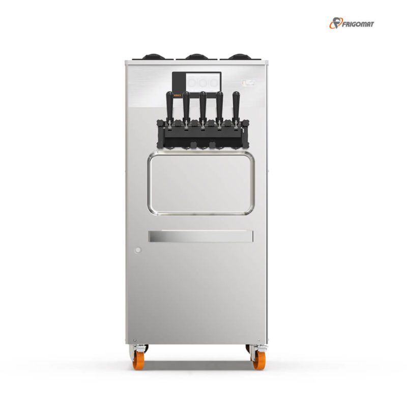 Front view of the Frigomat Kiss 5 VT soft ice cream machine