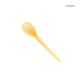 Poloplast Compostable Spoons ICE CURVY L Yellow