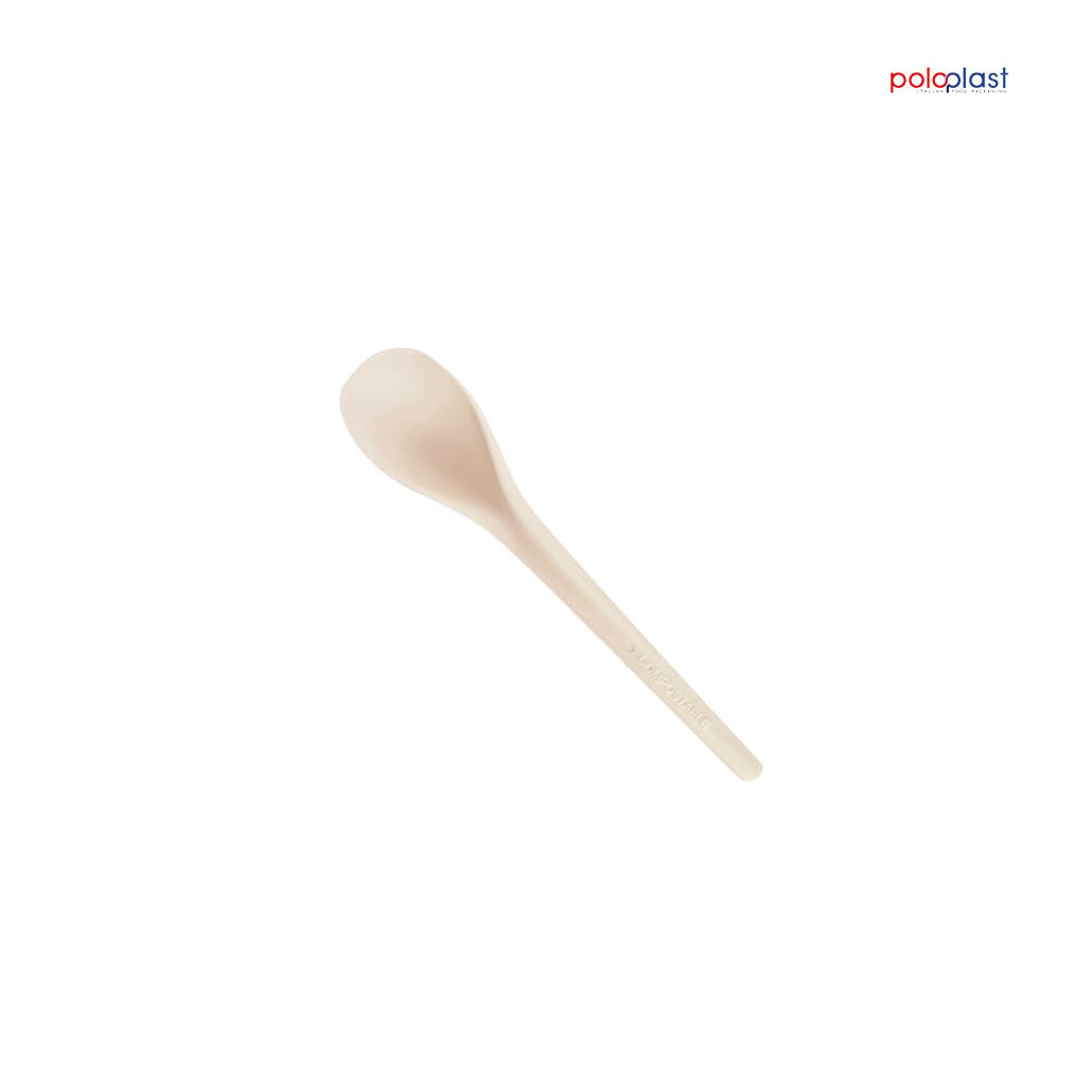 Poloplast Kompostierbare Löffel ICE CURVY S Beige