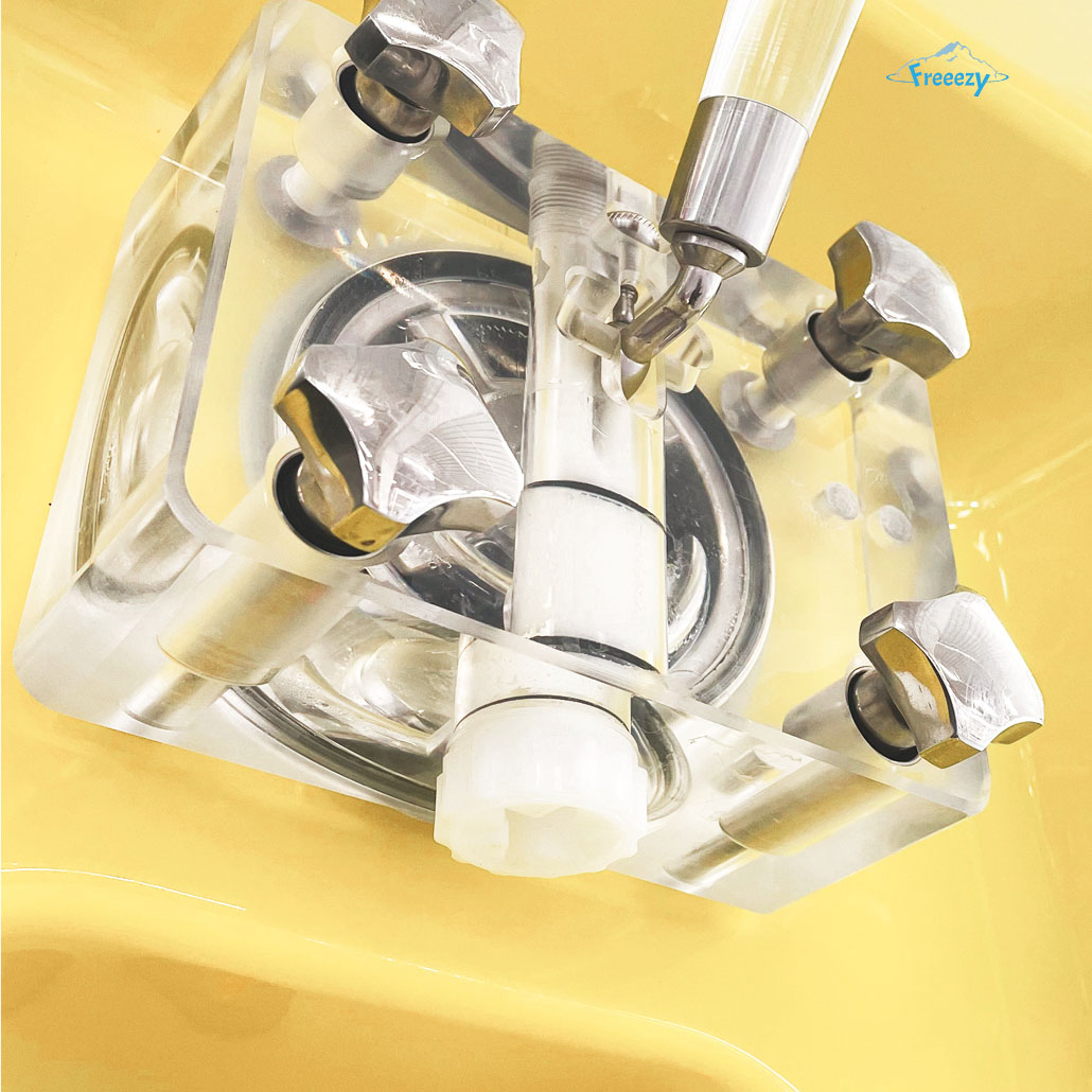 Freeezy Softeismaschine Softy Mini Deluxe gelb – Bild 2