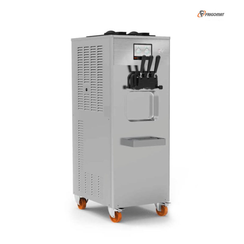 Complete view of the Frigomat soft ice cream machine Kiss 3 VT