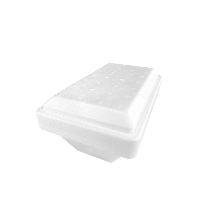 Top view of the closed thermo ice box white 1000cc