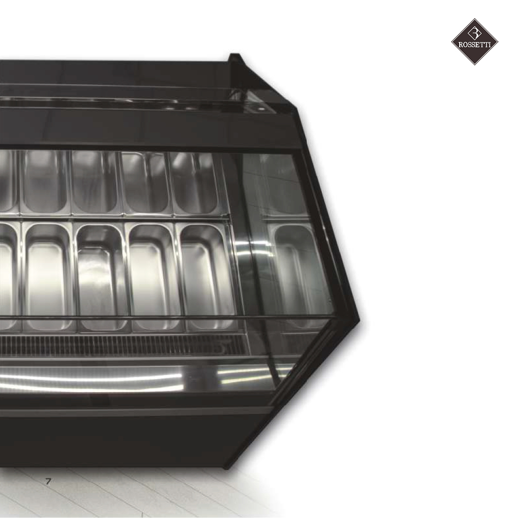 Foto von oben von Speiseeisvitrine R10 Rossetti