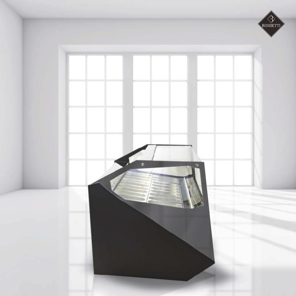 Speiseeisvitrine R10 Rossetti Foto von der Seite
