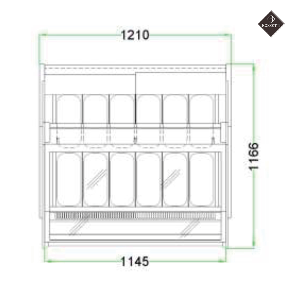 Rossetti Eisvitrine Tower 1500 - 115G – Bild 11