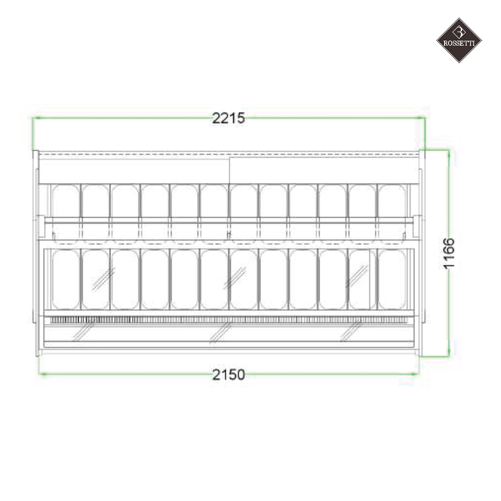 Rossetti Eisvitrine Tower 1500 - 115G – Bild 13