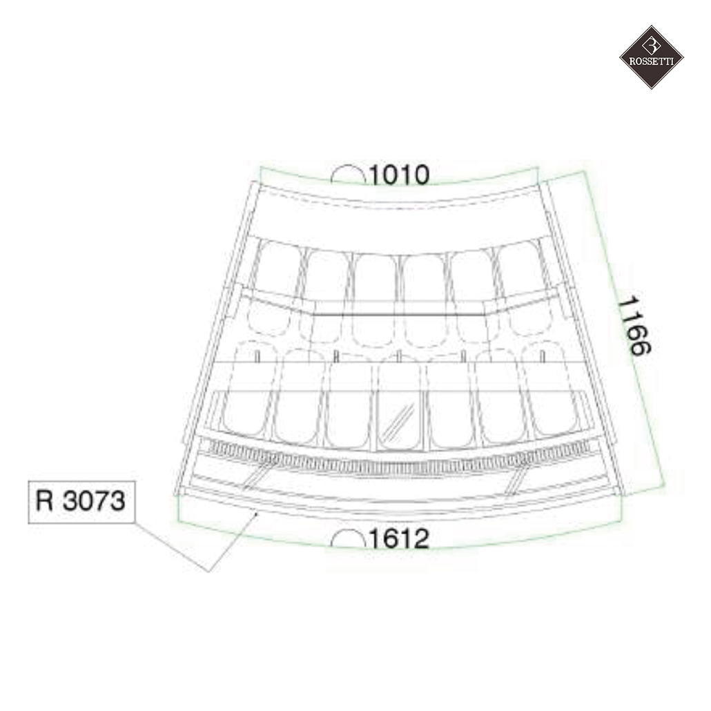 Rossetti Eisvitrine Tower 1500 - 115G – Bild 14
