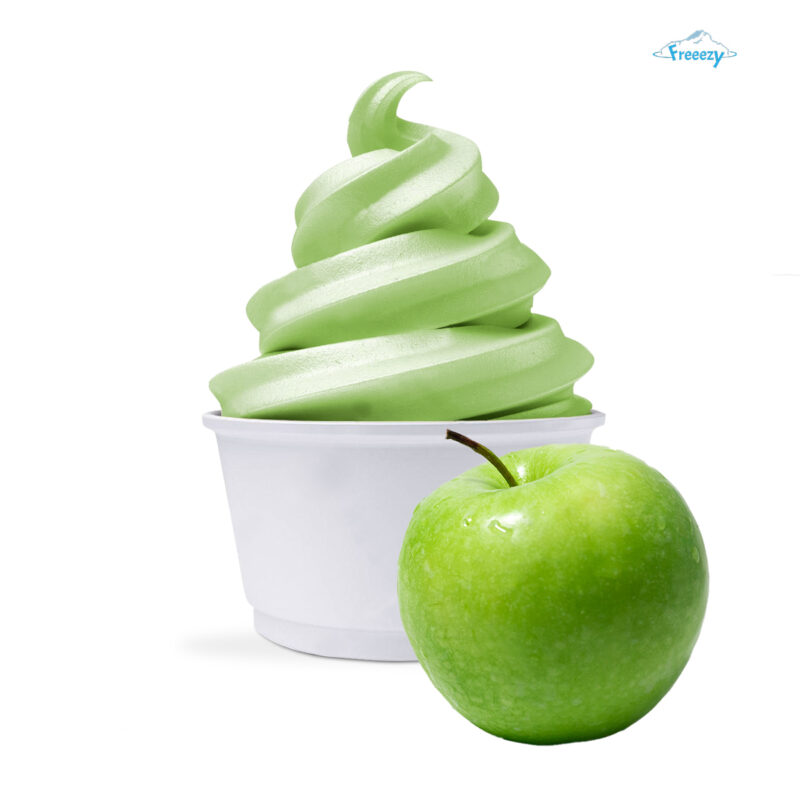 Freeezy soft ice cream powder green apple