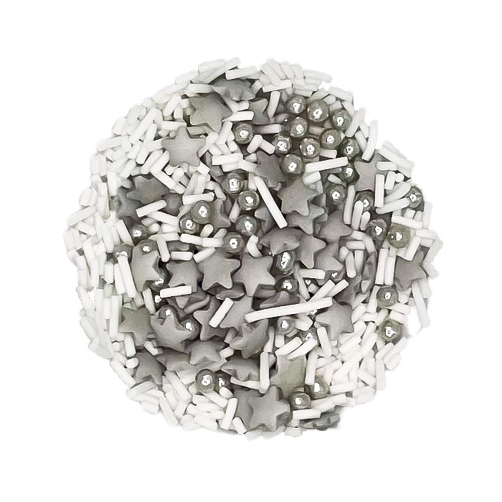 Freeezy Zuckerstreusel silberne Sterne